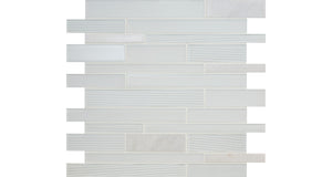 American Olean Serentina Bliss Random Linear Glossy Mosaic Tile
