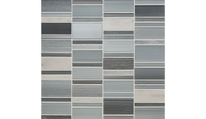 American Olean Serentina Zen Block Random Glossy Mosaic Tile