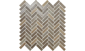 American Olean Serentina Solitude Herringbone 5/8x2 Glossy Mosaic Tile