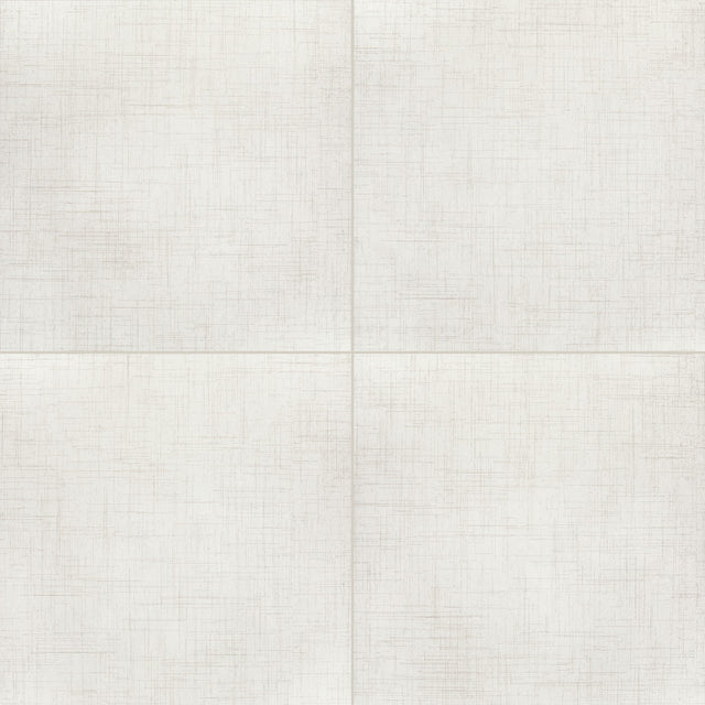 American Olean Stitchmark Calico White Square 24x24 Matte Floor Tile