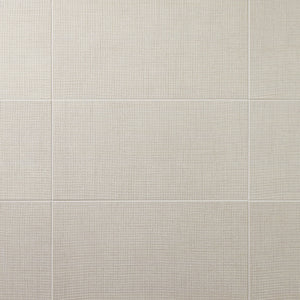 American Olean Stitchmark Boucle Cream Rectangle 12x24 Woven Textured Floor Tile