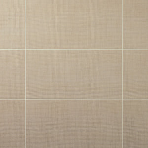 American Olean Stitchmark Cashmere Tan Rectangle 12x24 Woven Textured Floor Tile