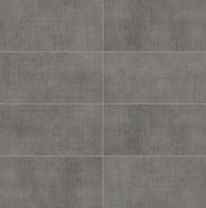 American Olean Stitchmark Jersey Gray Rectangle 12x24 Matte Floor Tile