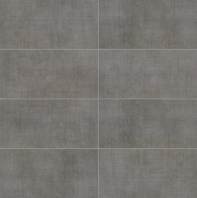American Olean Stitchmark Jersey Gray Rectangle 12x24 Matte Floor Tile