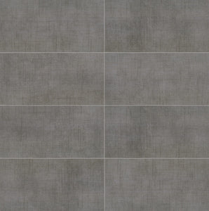 American Olean Stitchmark Jersey Gray Rectangle 12x24 Matte Floor Tile