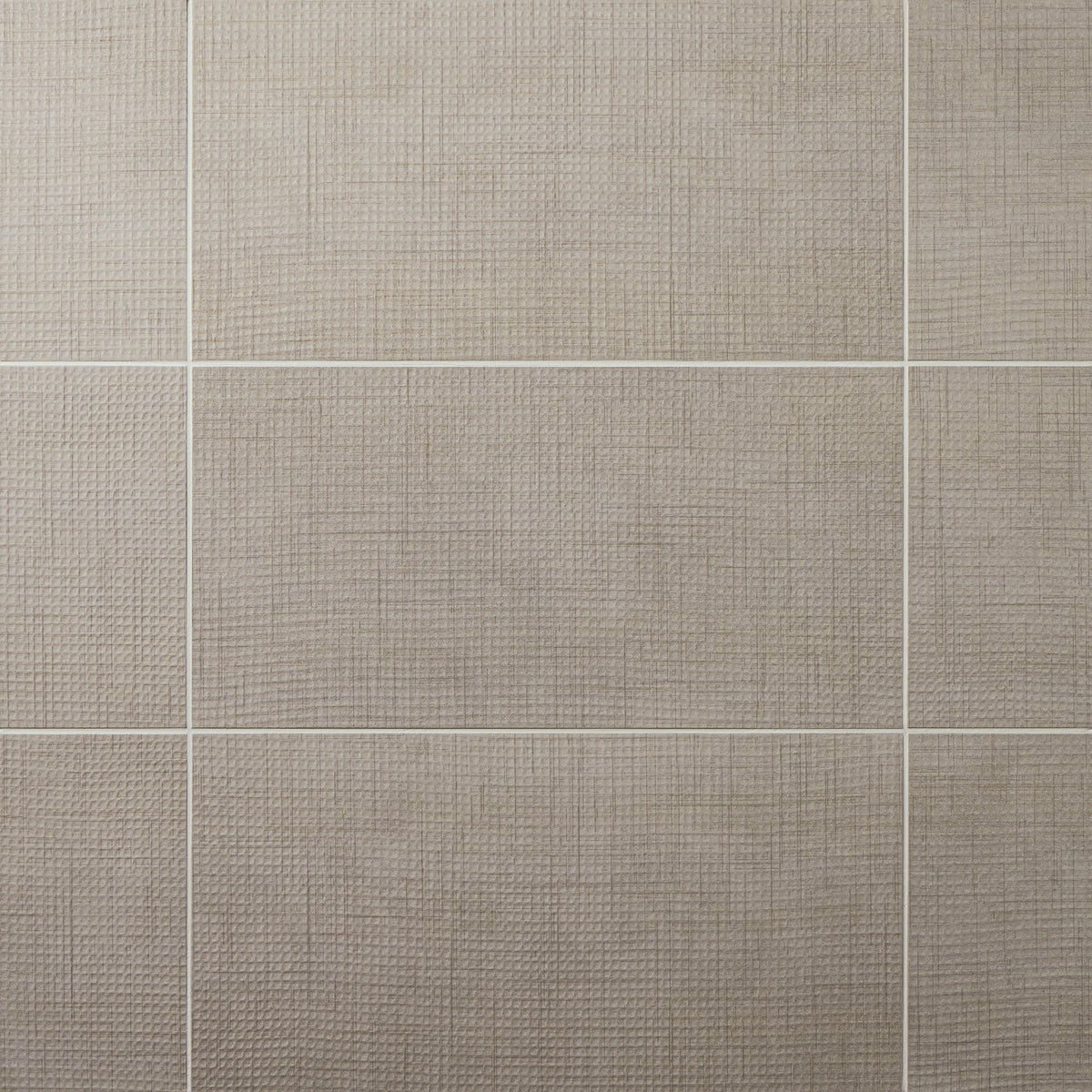American Olean Stitchmark Tweed Taupe Rectangle 12x24 Woven Textured Floor Tile