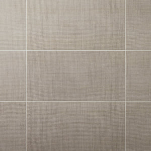 American Olean Stitchmark Tweed Taupe Rectangle 12x24 Woven Textured Floor Tile