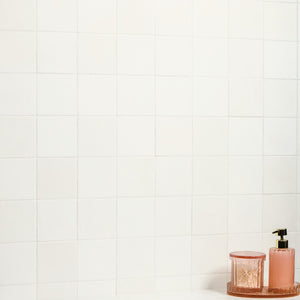 American Olean Studio Haven Plume Square 4x4 Handcrafted Glossy Wall Tile