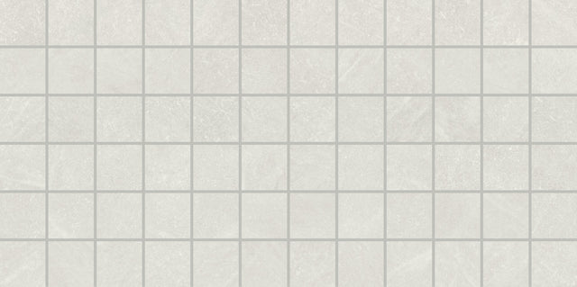 American Olean Solstice Winter White Straight Joint 2x2 Stepwise Matte Mosaic Tile