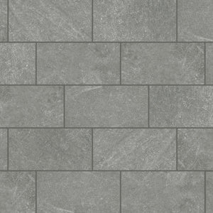 American Olean Solstice Spring Grey Rectangle 4x8 Stepwise Matte Floor Tile