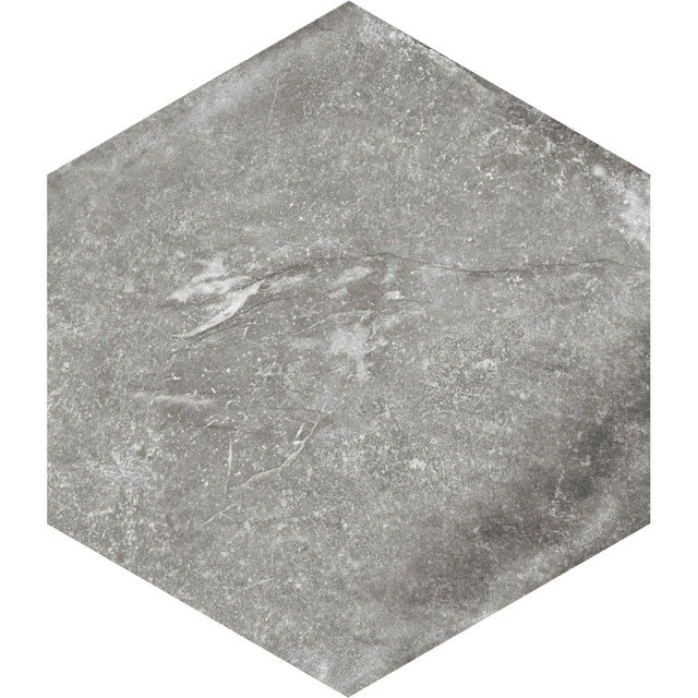 American Olean Solstice Spring Grey Hexagon 8 Stepwise Matte Floor Tile
