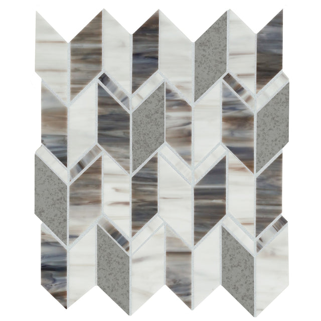 American Olean Stone Theory Gem Arrow 3 Matte Mosaic Tile