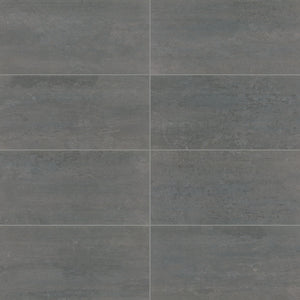 American Olean Theoretical Evolved Eternity Blue Rectangle 12x24 Stepwise Matte Floor Tile
