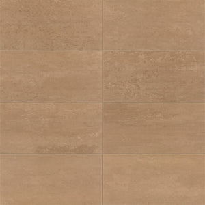 American Olean Theoretical Evolved Glowing Apricot Rectangle 6x24 Stepwise Matte Floor Tile