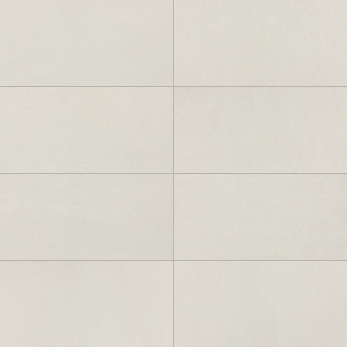American Olean Theoretical Evolved Wishful White Rectangle 24x48 Stepwise Matte Floor Tile