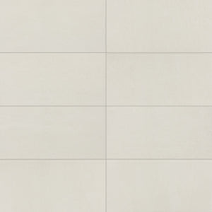 American Olean Theoretical Evolved Wishful White Rectangle 24x48 Stepwise Matte Floor Tile