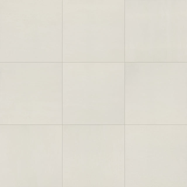 American Olean Theoretical Evolved Wishful White Square 24x24 Stepwise Matte Floor Tile