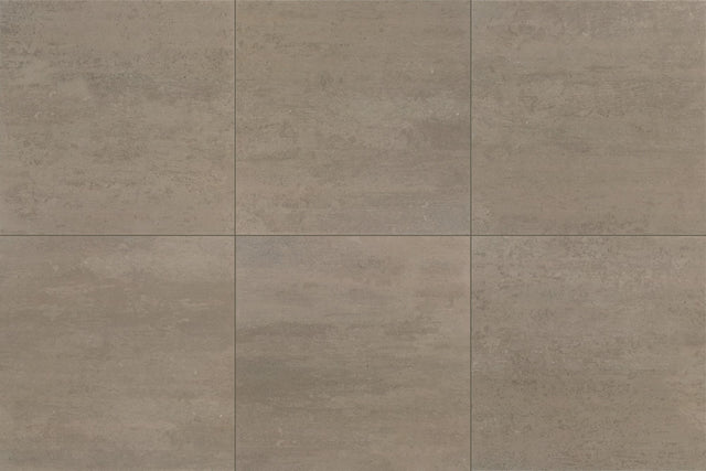 American Olean Theoretical Evolved Hibernate Brown Square 24x24 Stepwise Matte Floor Tile