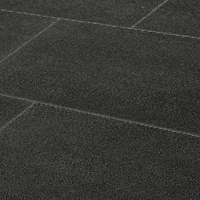 American Olean Theoretical Evolved Abstract Black P43C9 Bullnose Matte Floor Tile Trim