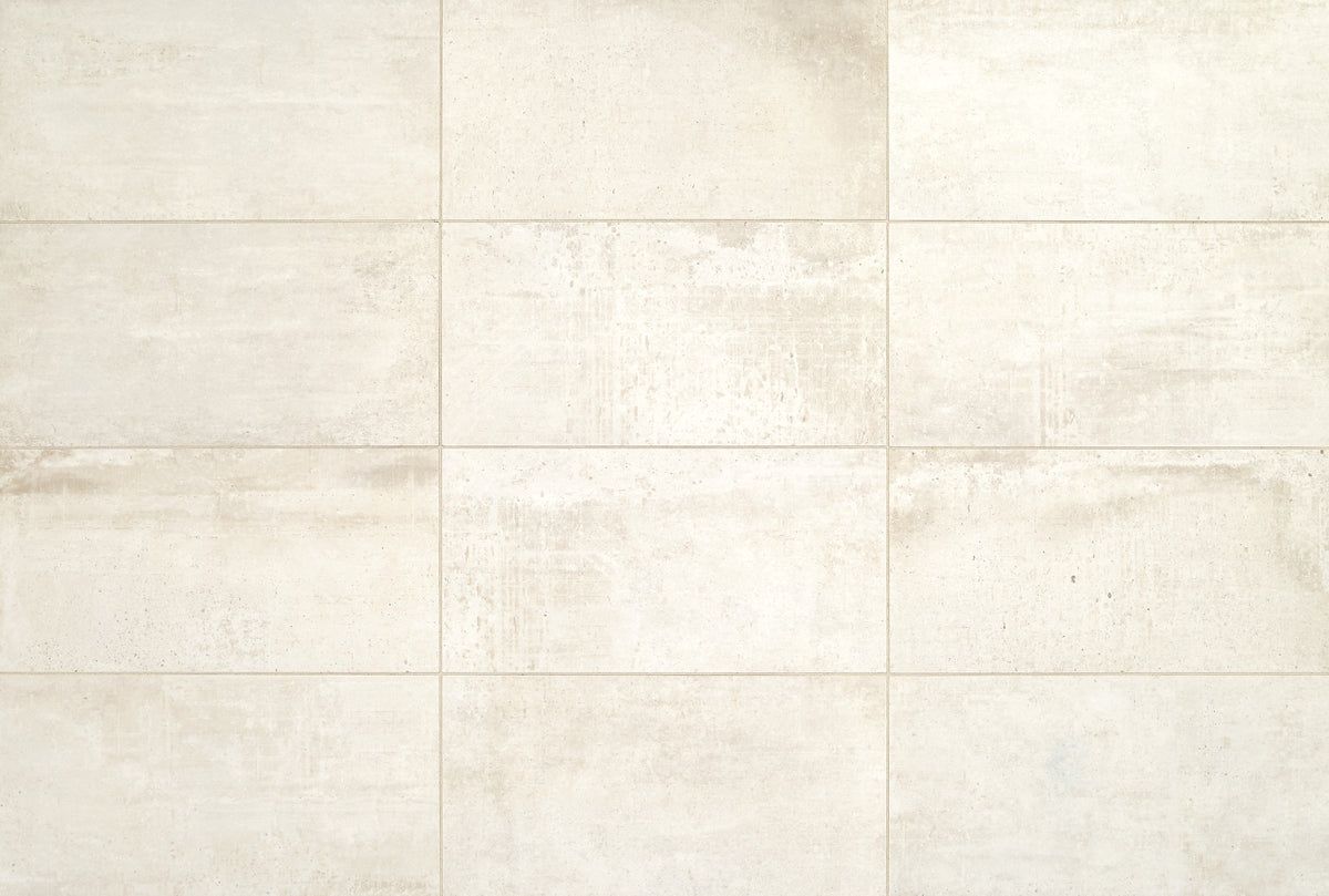 American Olean Union Platinum White Rectangle 6x24 Stepwise Matte Floor Tile
