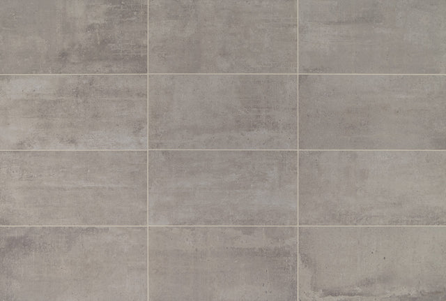 American Olean Union Industrial Gray Rectangle 12x24 Matte Floor Tile