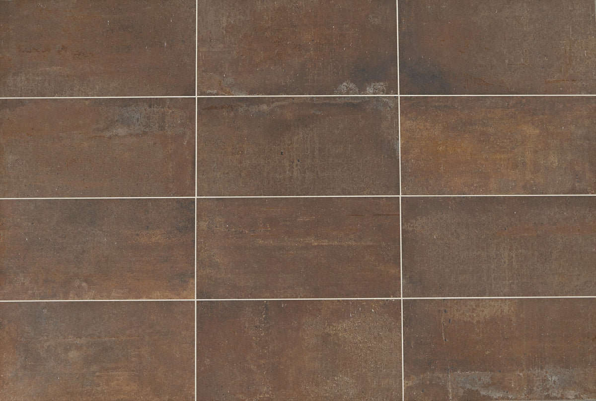 American Olean Union Rusted Brown Rectangle 12x24 Matte Floor Tile