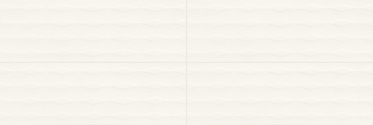 American Olean Visual Impressions White Rectangle 8x24 Diamond Matte Wall Tile