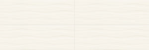 American Olean Visual Impressions White Rectangle 8x24 Wave Matte Wall Tile