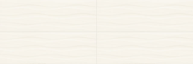 American Olean Visual Impressions White Rectangle 8x24 Wave Matte Wall Tile