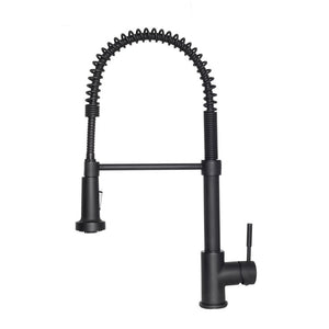ZLINE Apollo Pull Down Spring Single Handle Kitchen Faucet in Matte Black (APL-KF-MB)