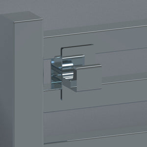 Amba Products Accessory AQV-BH-P Quadro/Vega Bathrobe Hanger - 1 x 1.5 x 1.25 in. - Polished Finish