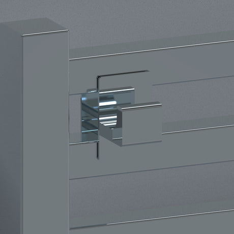 Amba Products Accessory AQV-BH-P Quadro/Vega Bathrobe Hanger - 1 x 1.5 x 1.25 in. - Polished Finish