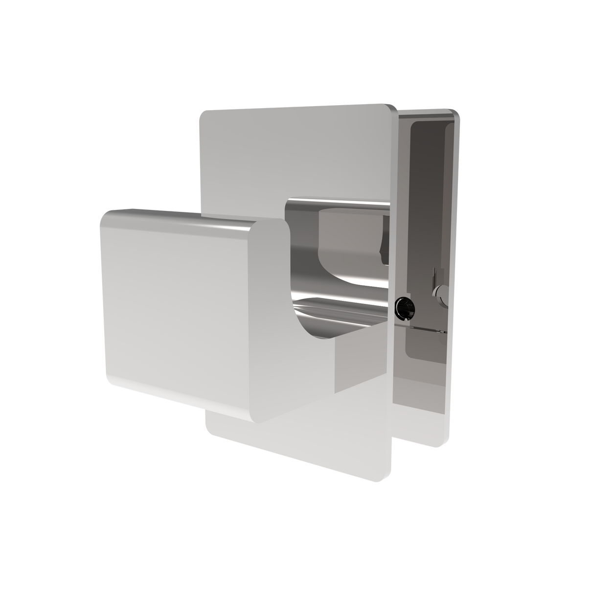 Amba Products Accessory AQV-BH-P Quadro/Vega Bathrobe Hanger - 1 x 1.5 x 1.25 in. - Polished Finish