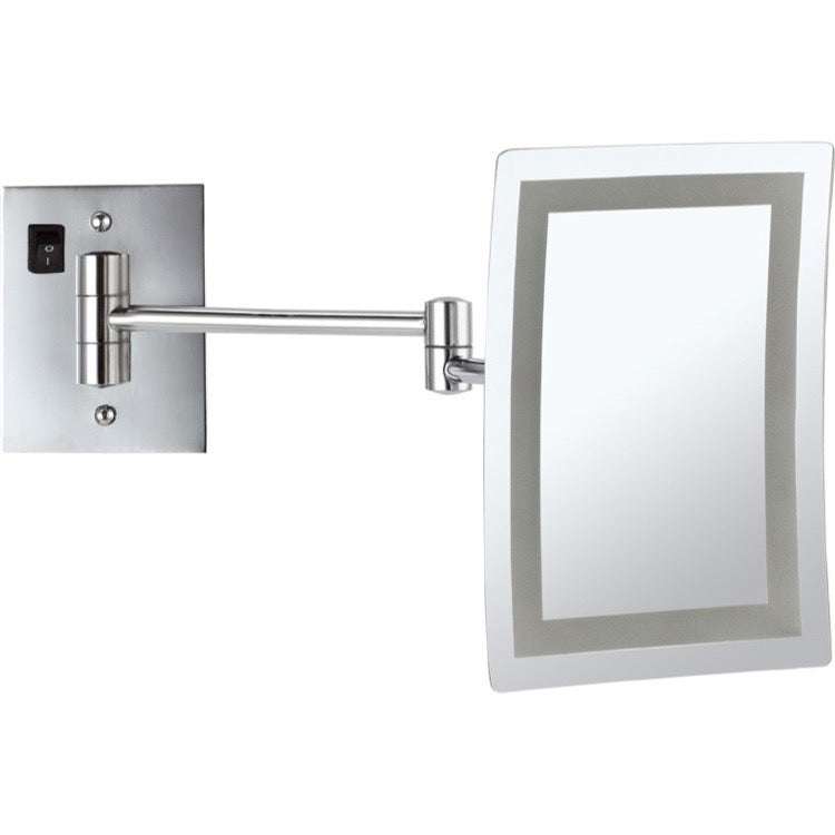 Lighted Makeup Mirror, Wall Mounted, 3x