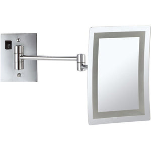 Lighted Makeup Mirror, Wall Mounted, 3x