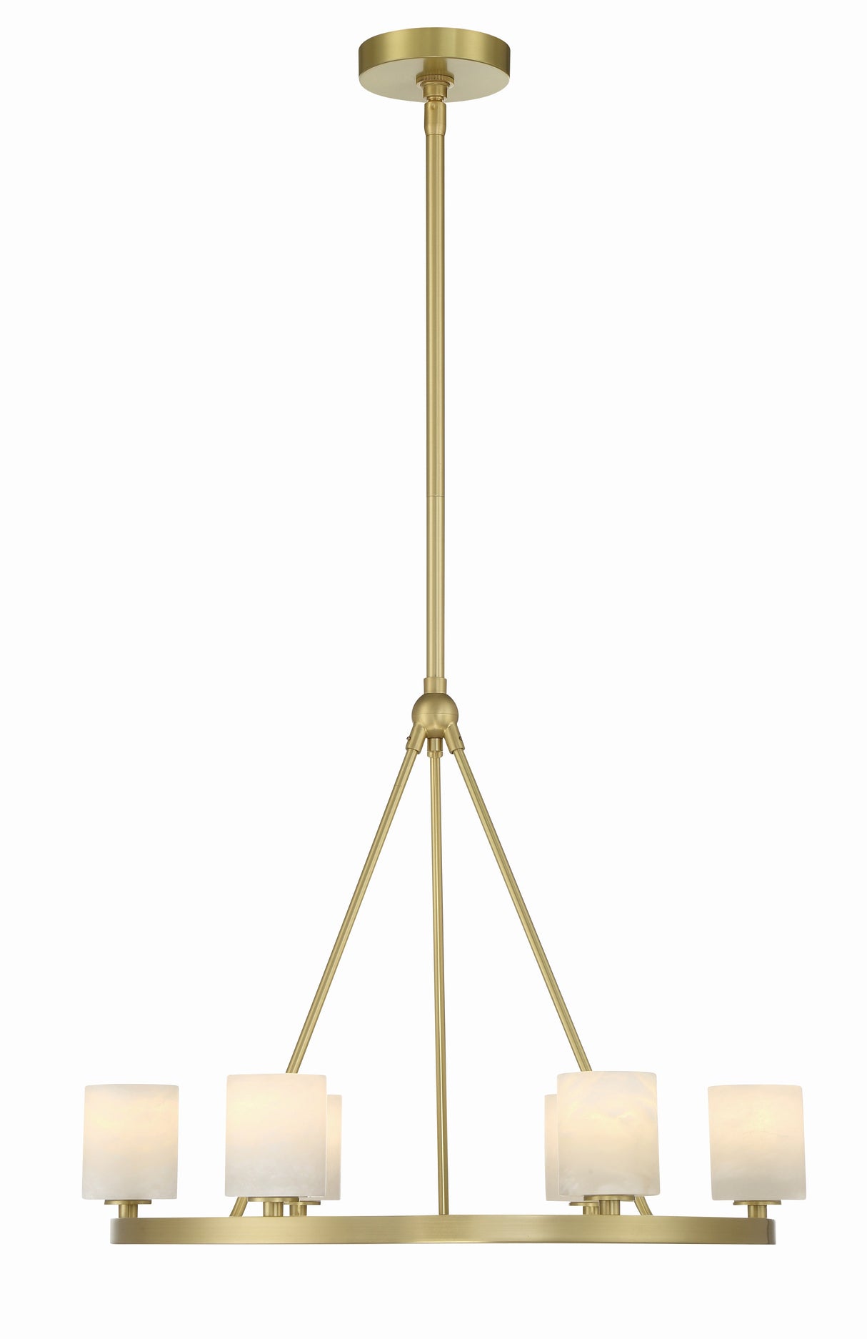 Aragon 6 Light Soft Brass Chandelier ARA-10264-SB