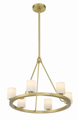 Aragon 6 Light Soft Brass Chandelier ARA-10264-SB