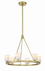 Aragon 6 Light Soft Brass Chandelier ARA-10264-SB