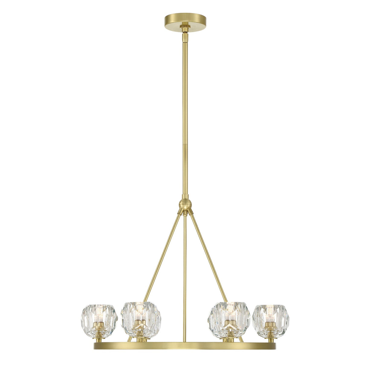 Aragon 6 Light Soft Brass Chandelier ARA-10264-SB