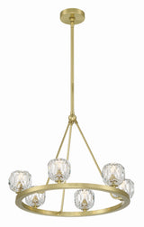 Aragon 6 Light Soft Brass Chandelier ARA-10264-SB