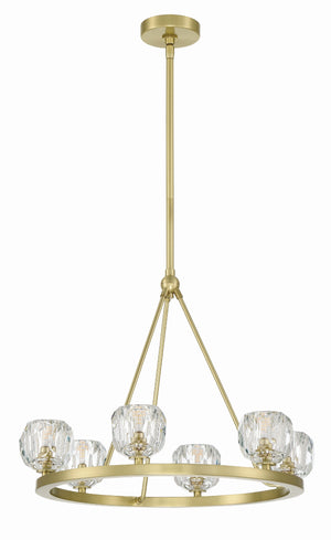 Aragon 6 Light Soft Brass Chandelier ARA-10264-SB