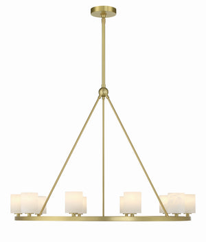 Aragon 10 Light Soft Brass Chandelier ARA-10265-SB
