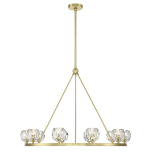 Aragon 10 Light Soft Brass Chandelier ARA-10265-SB