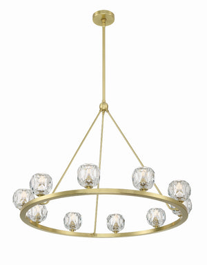 Aragon 10 Light Soft Brass Chandelier ARA-10265-SB