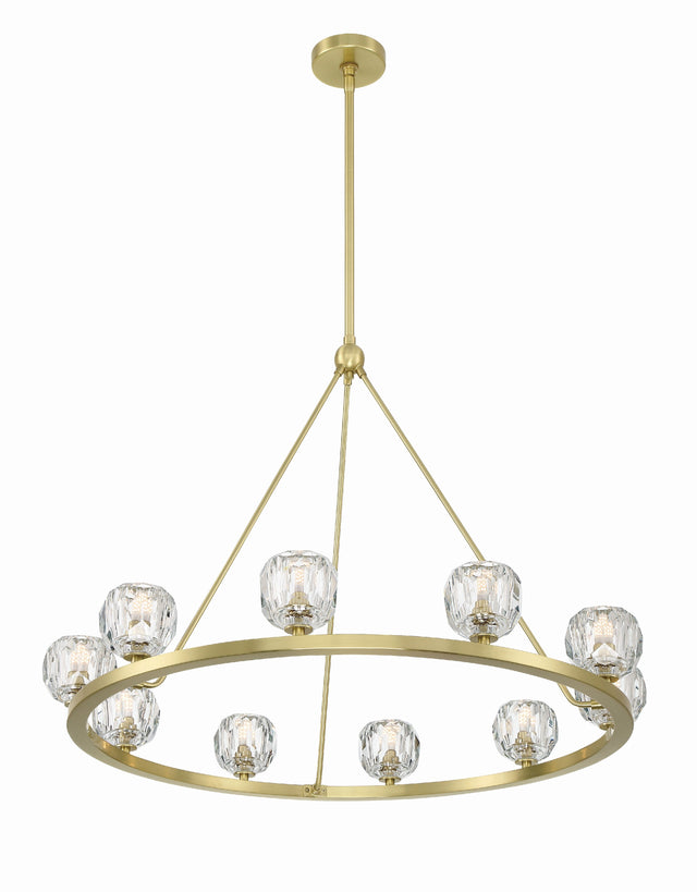 Aragon 10 Light Soft Brass Chandelier ARA-10265-SB