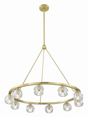 Aragon 10 Light Soft Brass Chandelier ARA-10265-SB