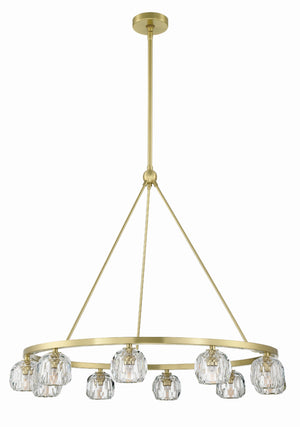 Aragon 10 Light Soft Brass Chandelier ARA-10265-SB