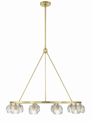 Aragon 10 Light Soft Brass Chandelier ARA-10265-SB