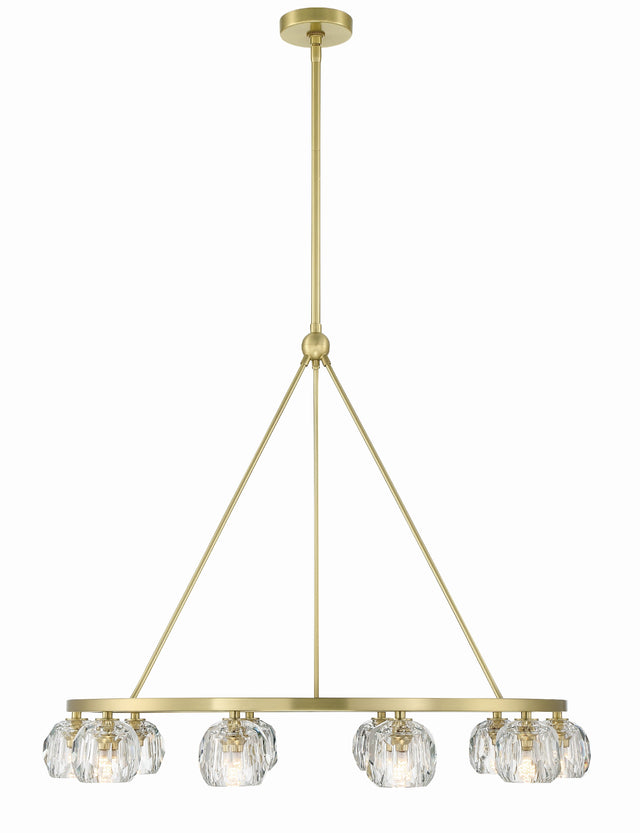 Aragon 10 Light Soft Brass Chandelier ARA-10265-SB