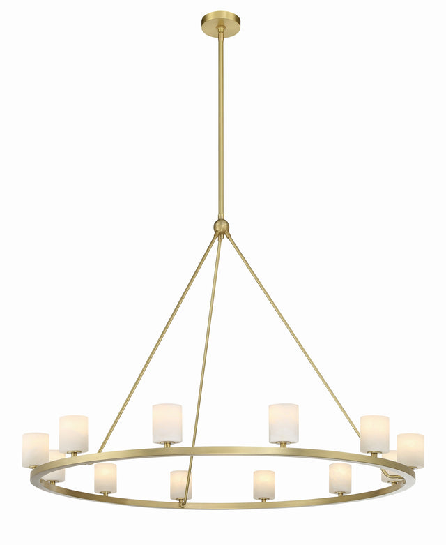 Aragon 12 Light Soft Brass Chandelier ARA-10266-SB